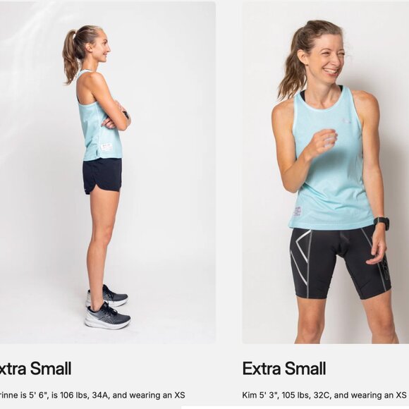 NWOT Bakline Far Rockaway Running Singlet, Women's XS, "Seaglass" Teal - Picture 6 of 7